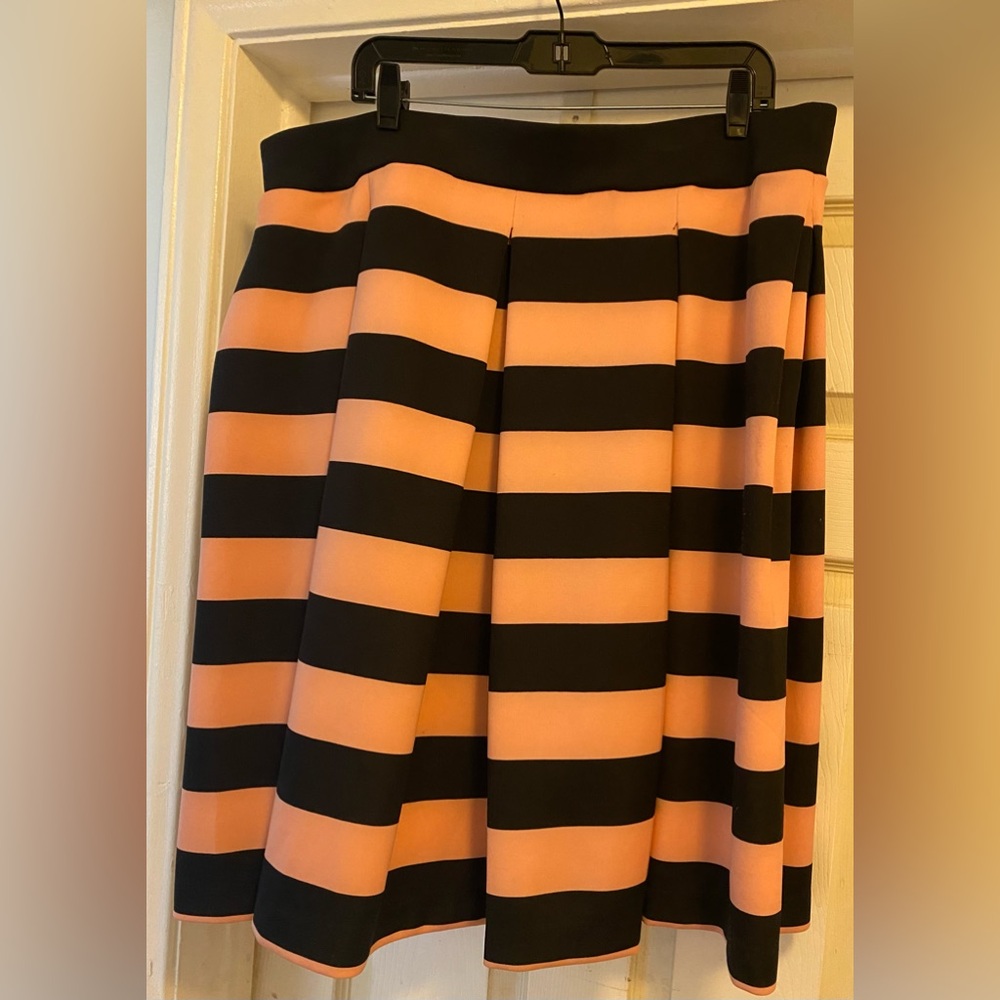 Classy Large Stripe Plus Size Skirt